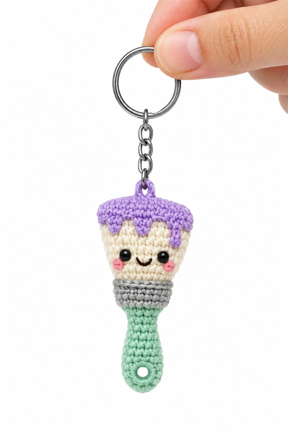 Amigurumi 643 Chaveiro Pincel Pintura - Crochet Pattern