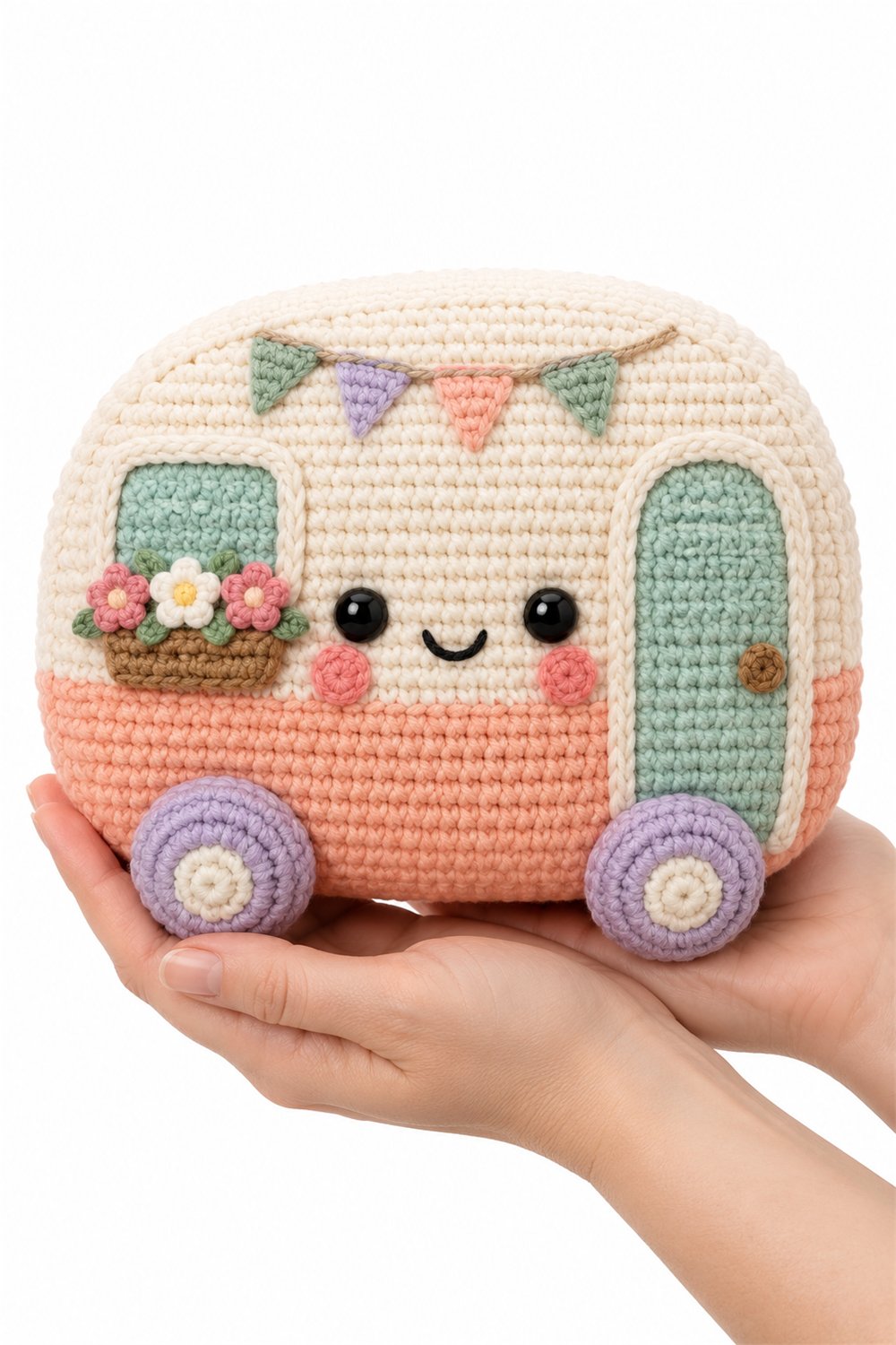 Amigurumi 644 Na Mao Caravana Pastel - Amigurumi Pattern