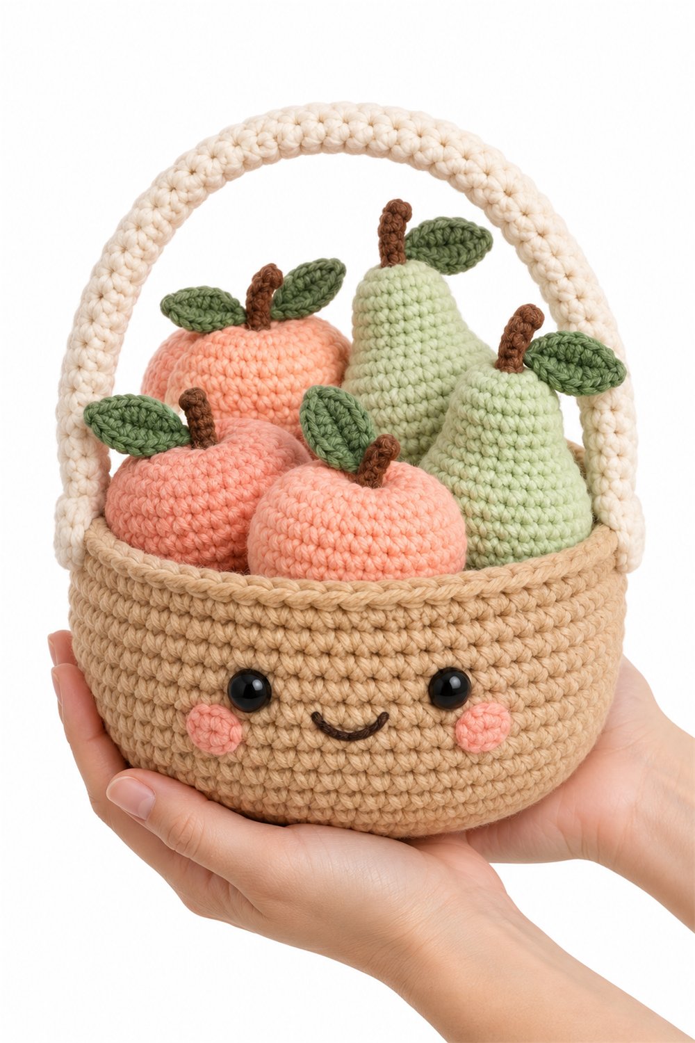 Amigurumi 646 Na Mao Cesta Frutas - Step by Step