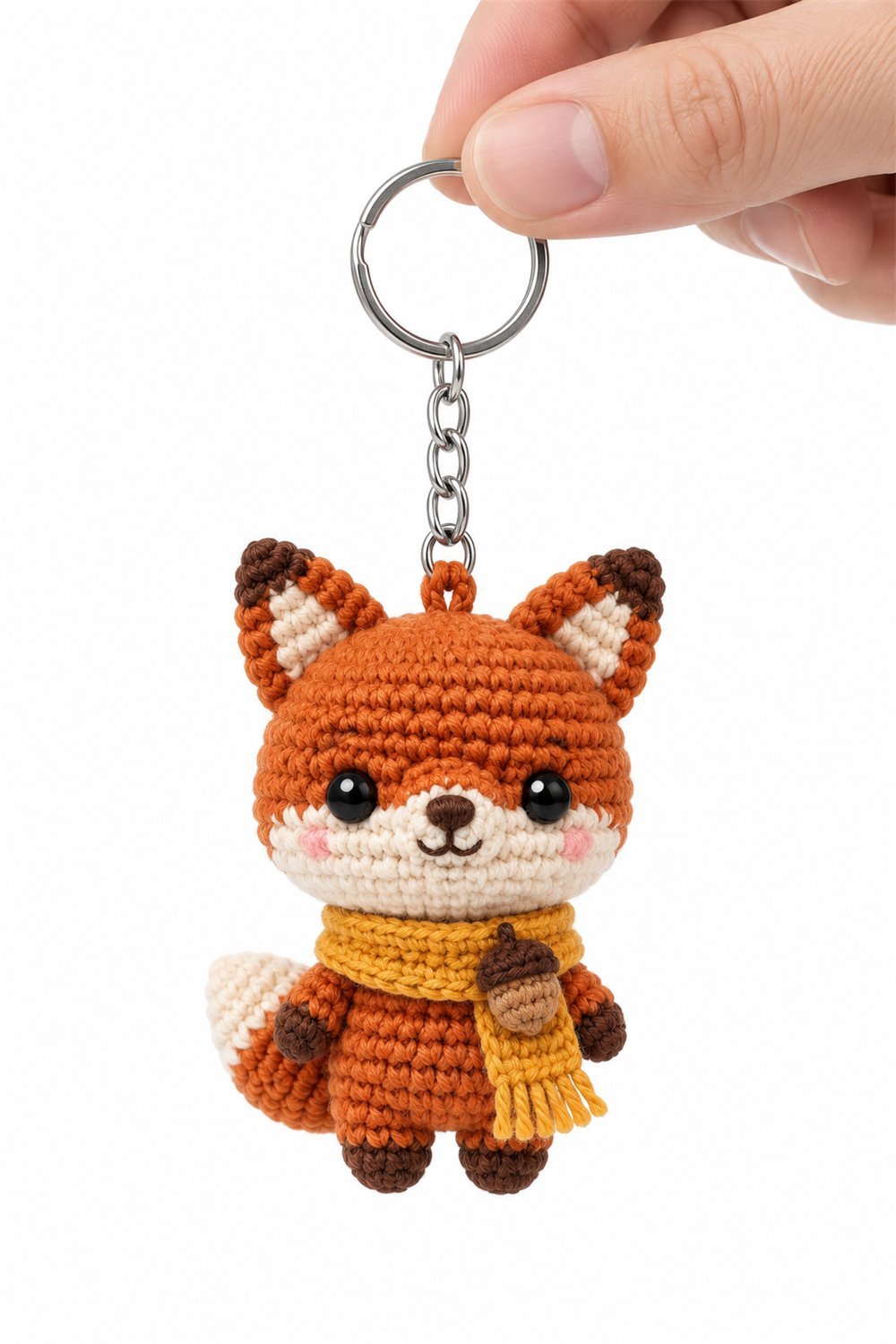 Amigurumi 653 Chaveiro Raposa Outono - Amigurumi Pattern