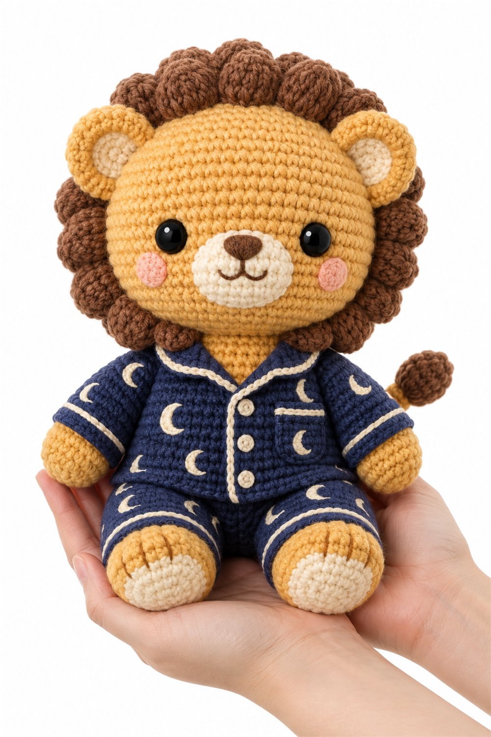 DIY Amigurumi 656 Na Mao Leao Pijama Lua - Crochet Tutorial