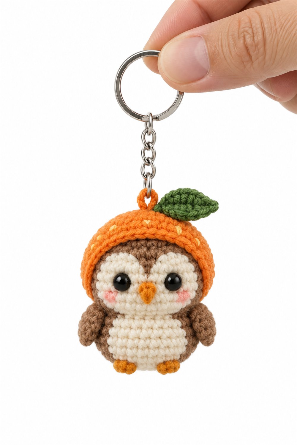 Amigurumi 669 Chaveiro Coruja Laranja Crochet Guide