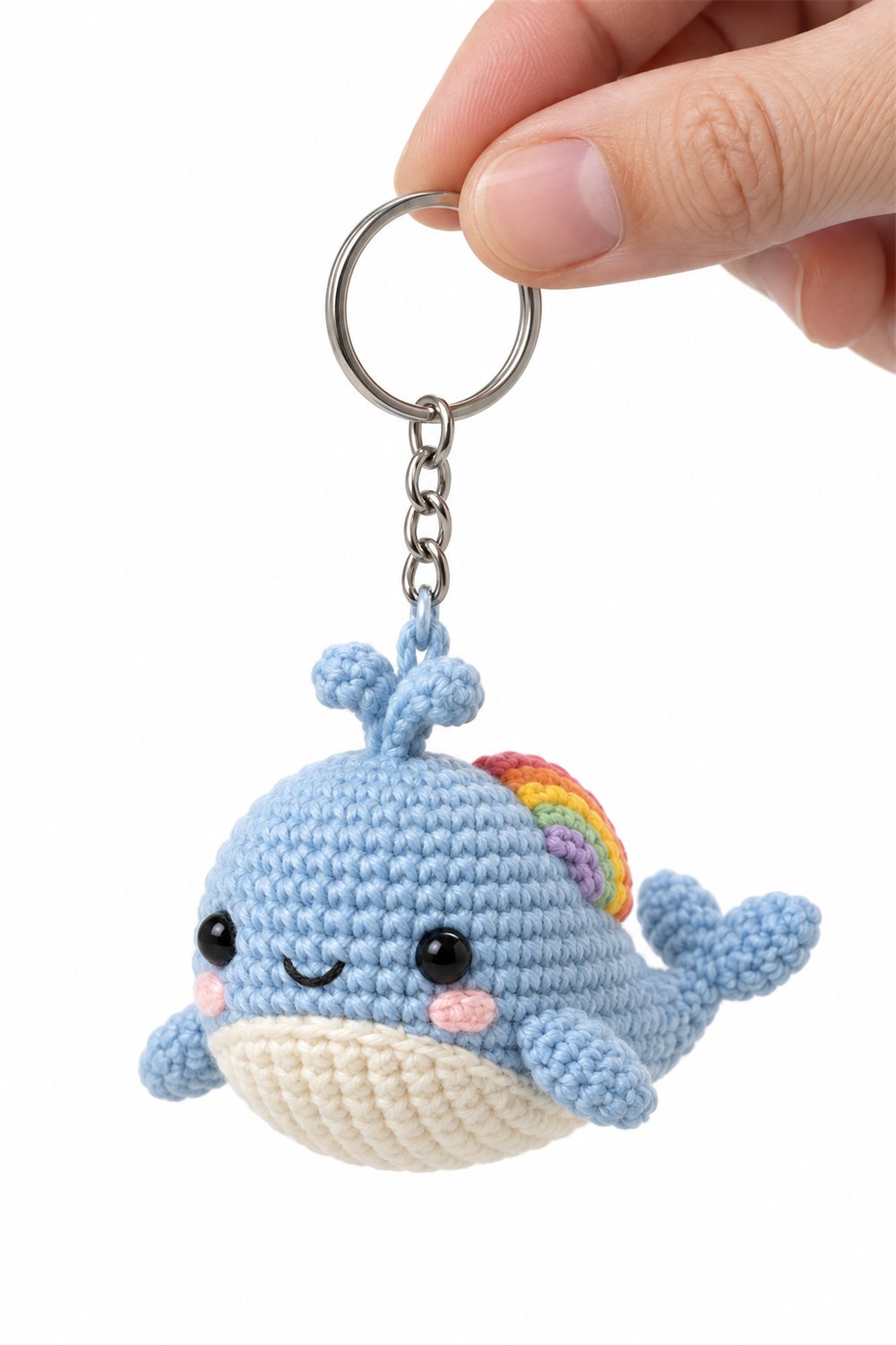 Amigurumi 673 Chaveiro Baleia Arcoiris - Step by Step