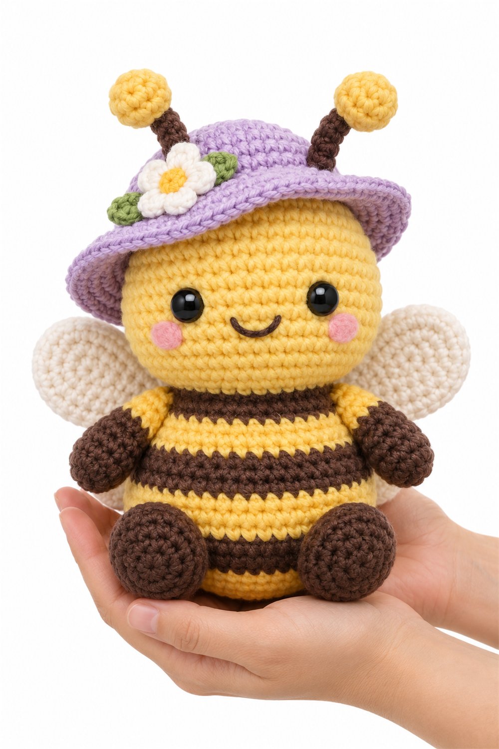 Amigurumi 678 Na Mao Abelha Chapeu Crochet Guide