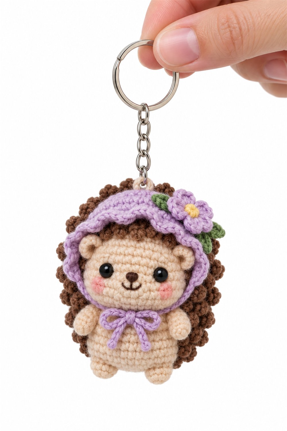 DIY Amigurumi 683 Chaveiro Ourico Lavanda - Crochet Tutorial