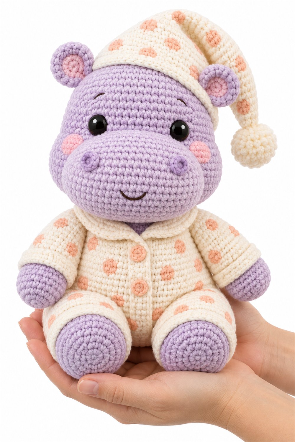 Amigurumi 688 Na Mao Hipopotamo Pijama - PDF Pattern