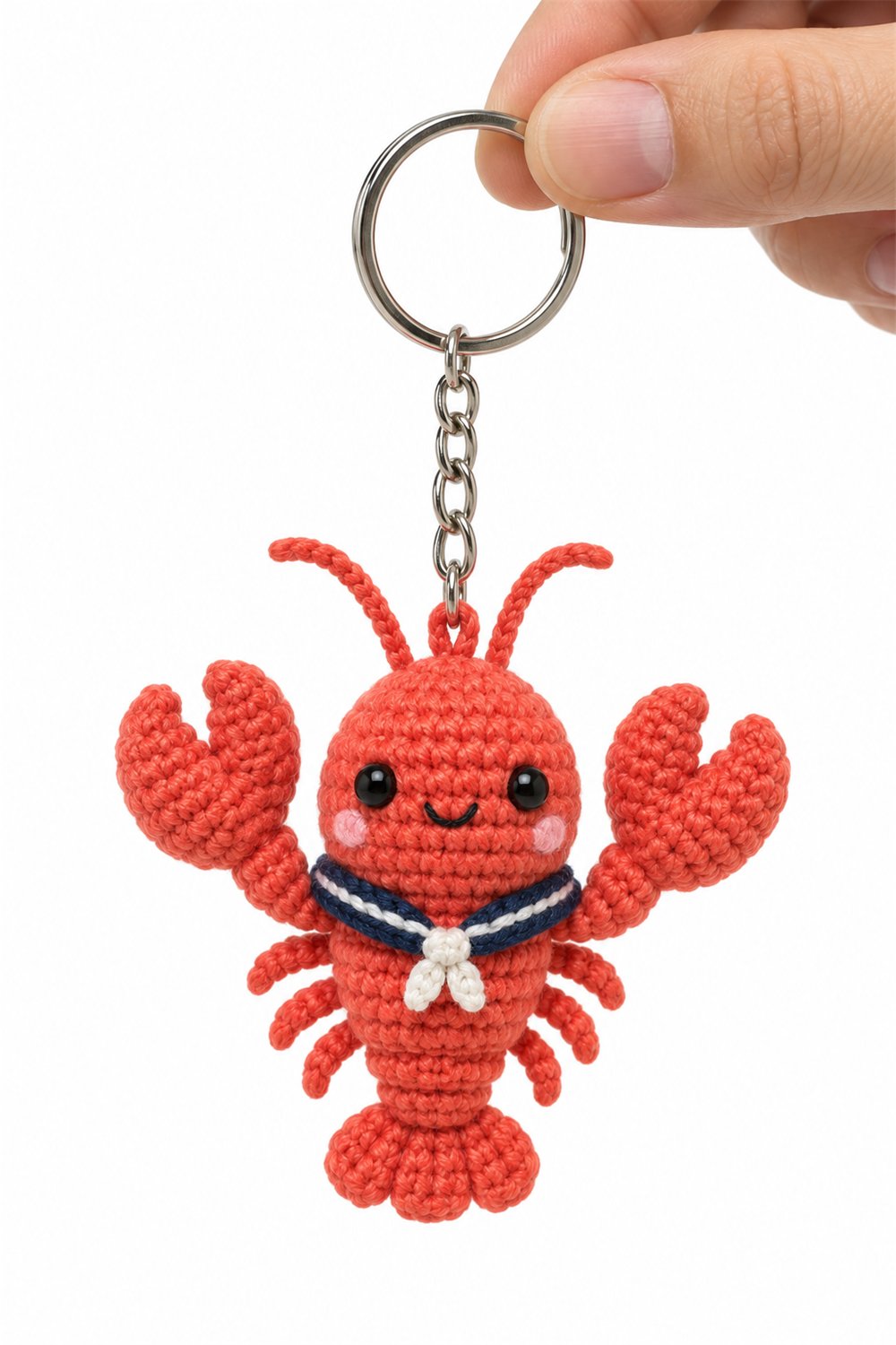 Amigurumi 689 Chaveiro Lagosta Marinheira - Crochet Pattern