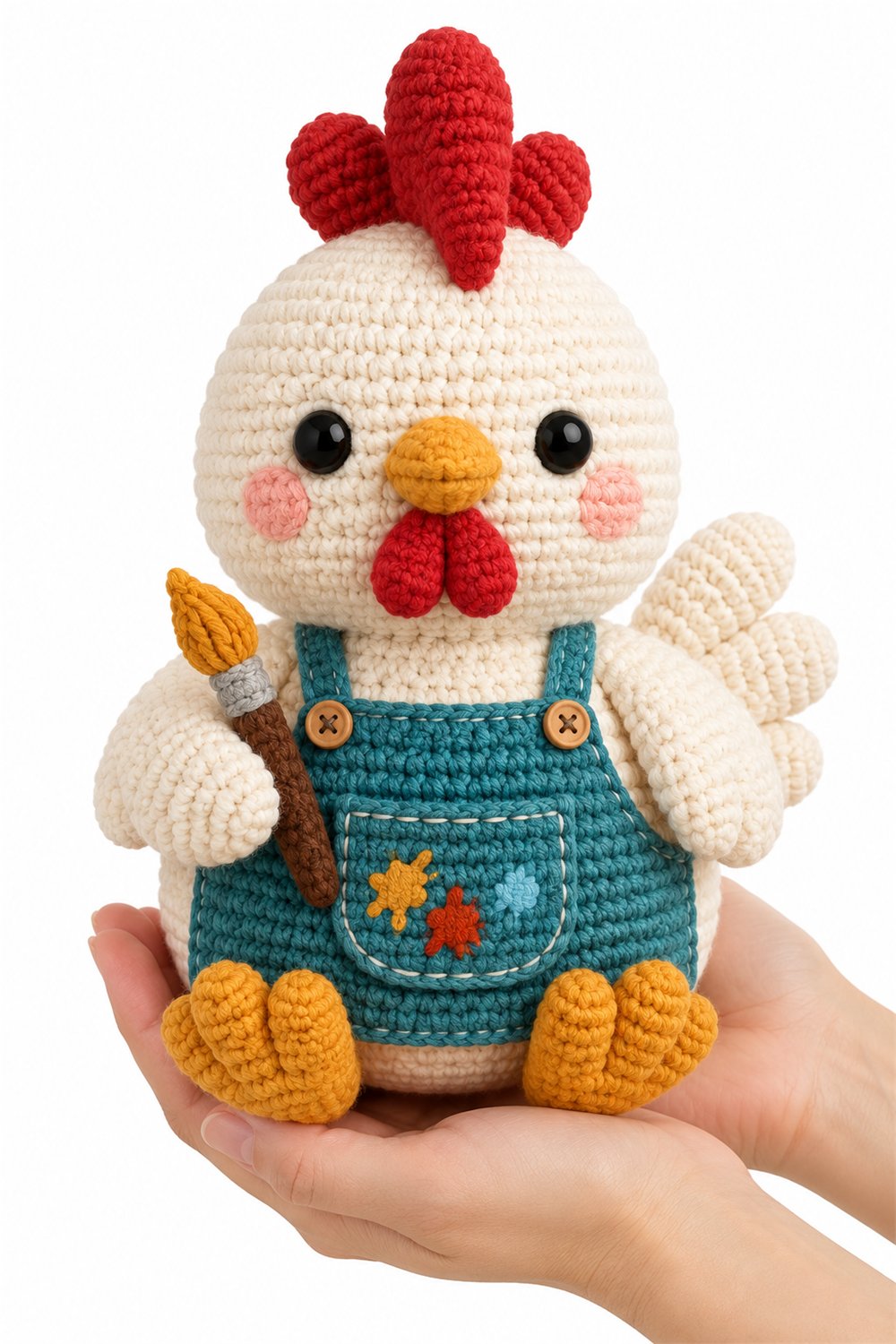 How to Crochet Amigurumi 690 Na Mao Galo Artista