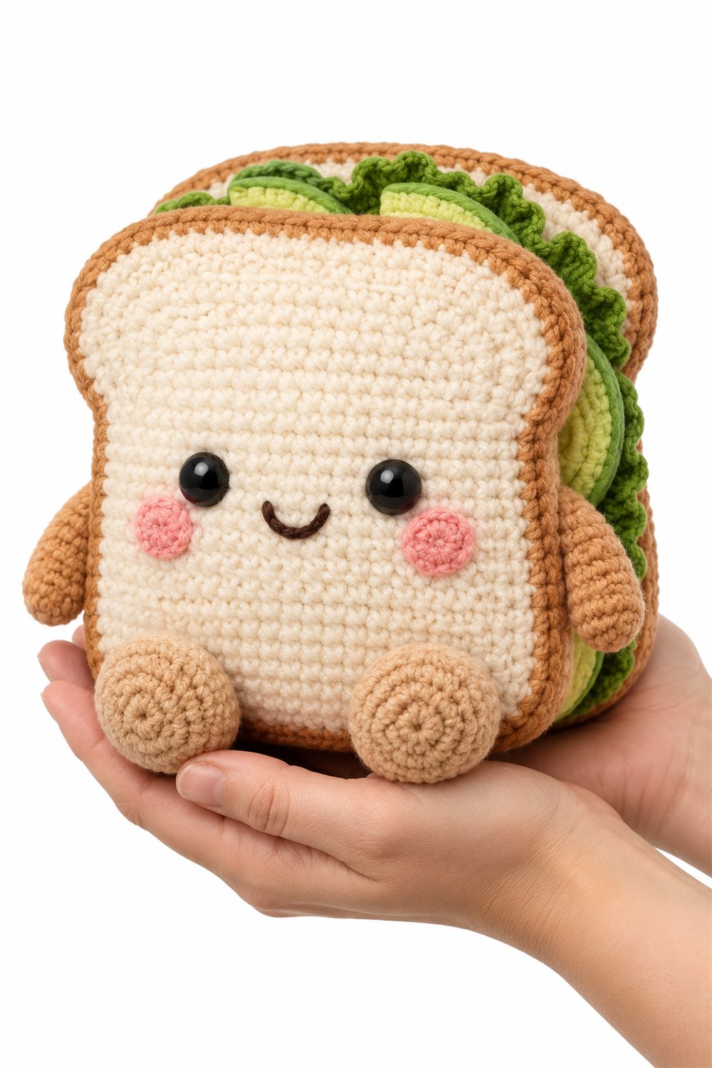 Crochet Amigurumi 712 Na Mao Sanduiche Abacate - Pattern