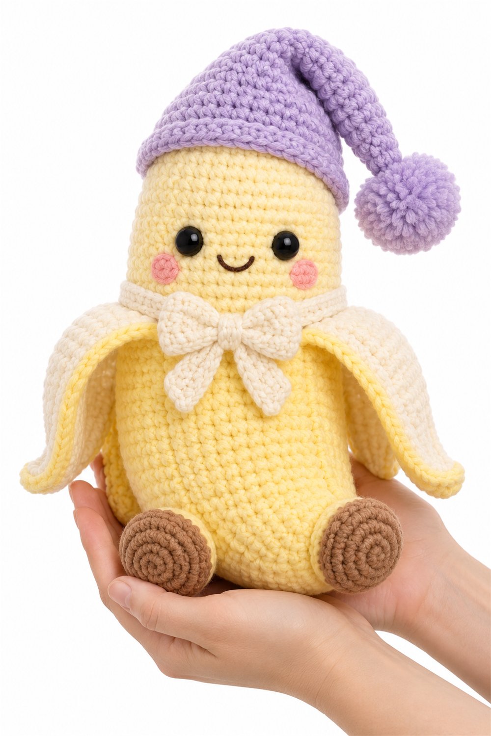 Amigurumi 716 Na Mao Banana Pijama - Crochet Pattern