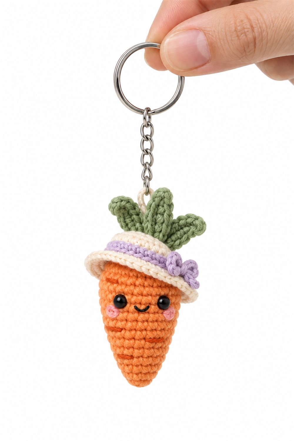 Amigurumi 723 Chaveiro Cenoura Chapeu Crochet Guide