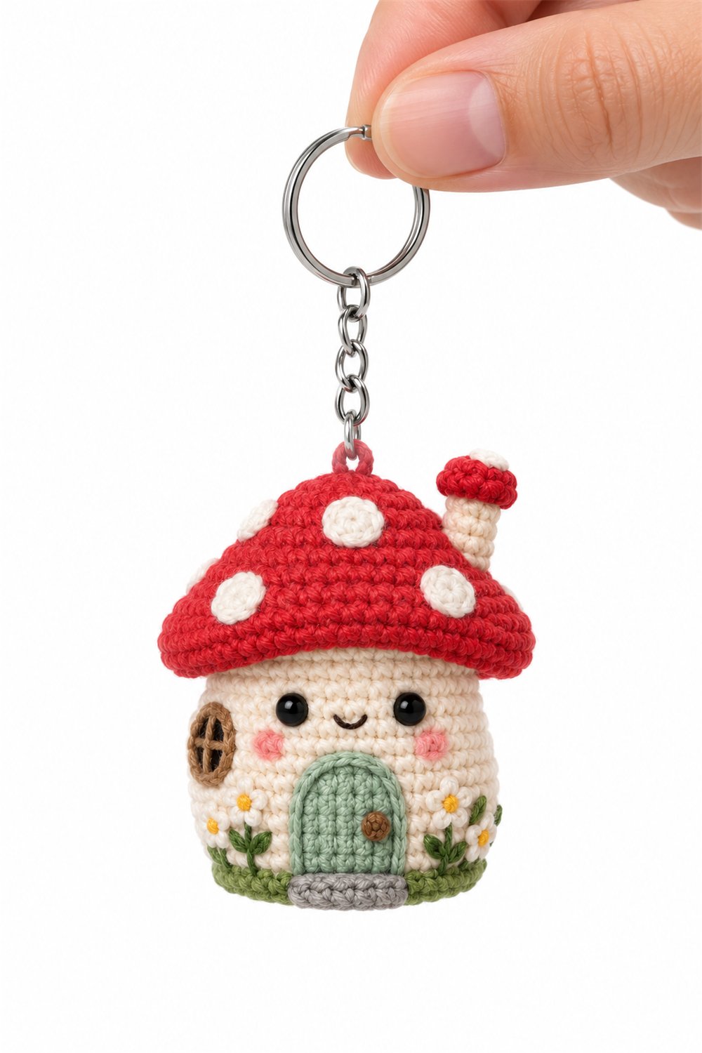Amigurumi 733 Chaveiro Casinha Cogumelo - PDF Pattern