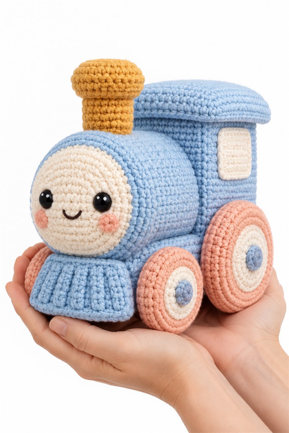 Amigurumi 734 Na Mao Trem Pastel - Crochet Pattern