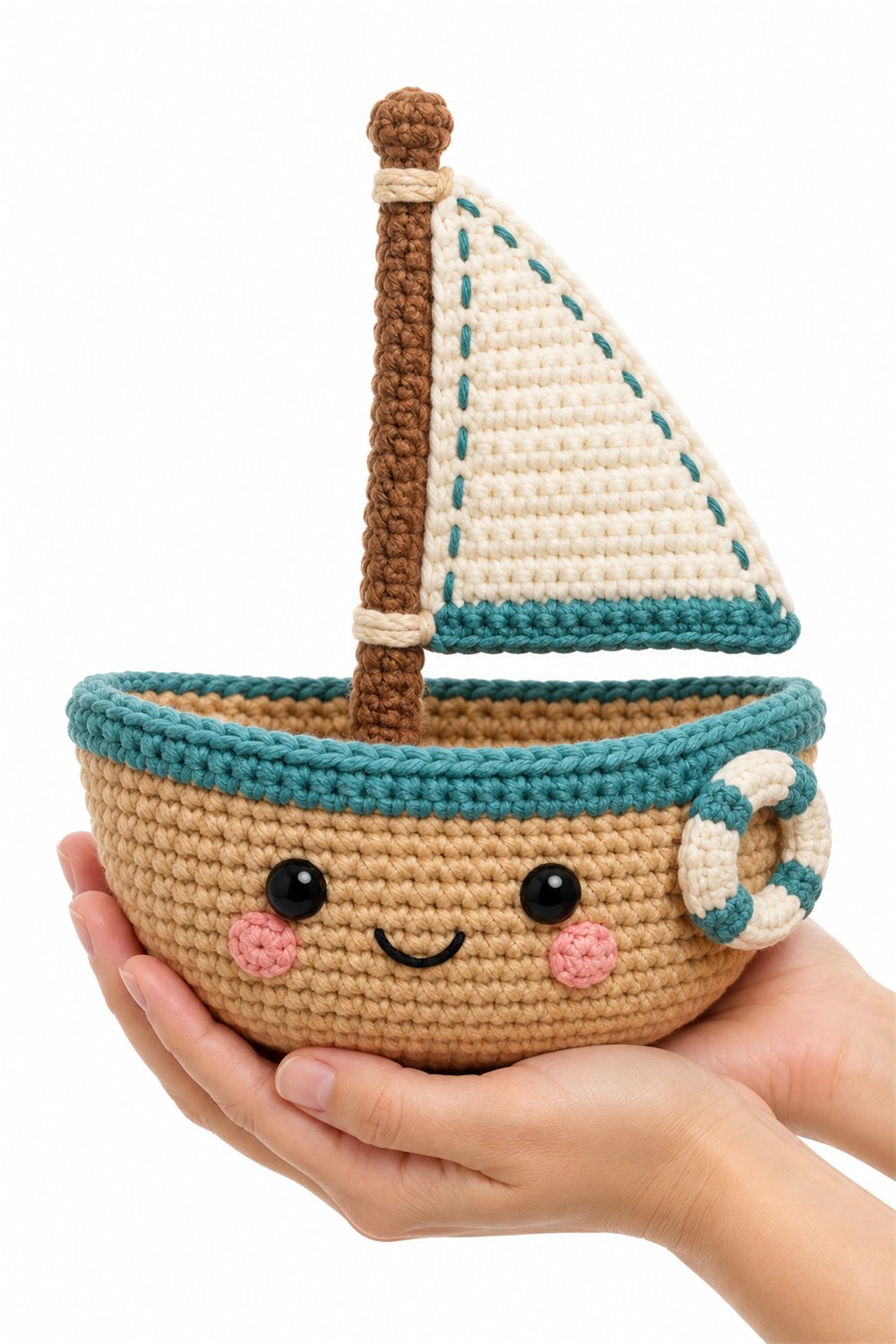 Amigurumi 740 Na Mao Barquinho Fofo - Easy Crochet