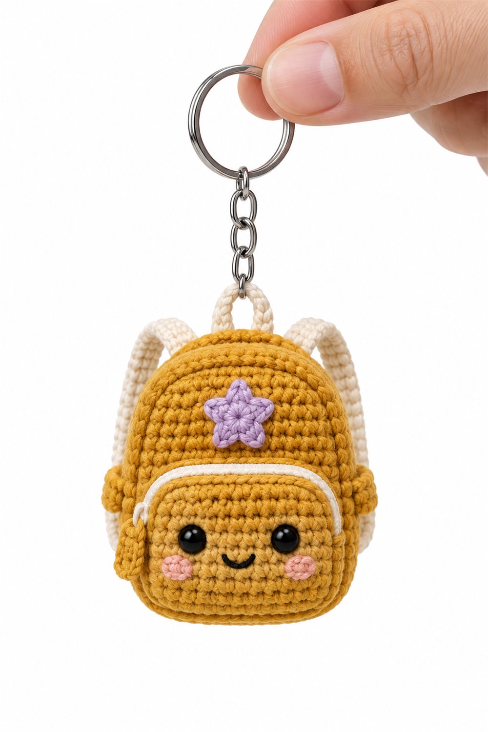 Amigurumi 741 Chaveiro Mochila Estrela Crochet Guide
