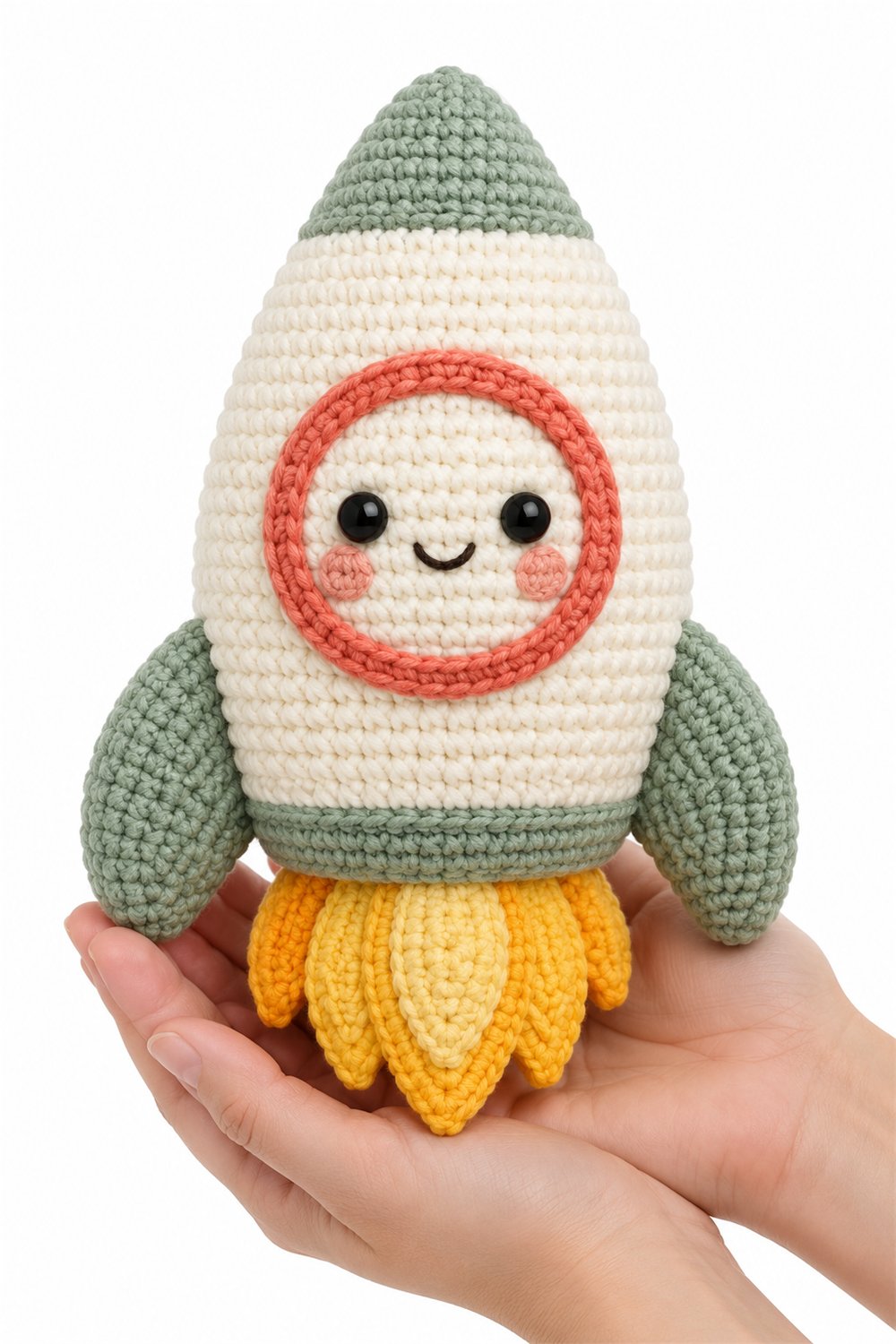 Amigurumi 744 Na Mao Foguete Jardim - Amigurumi Pattern