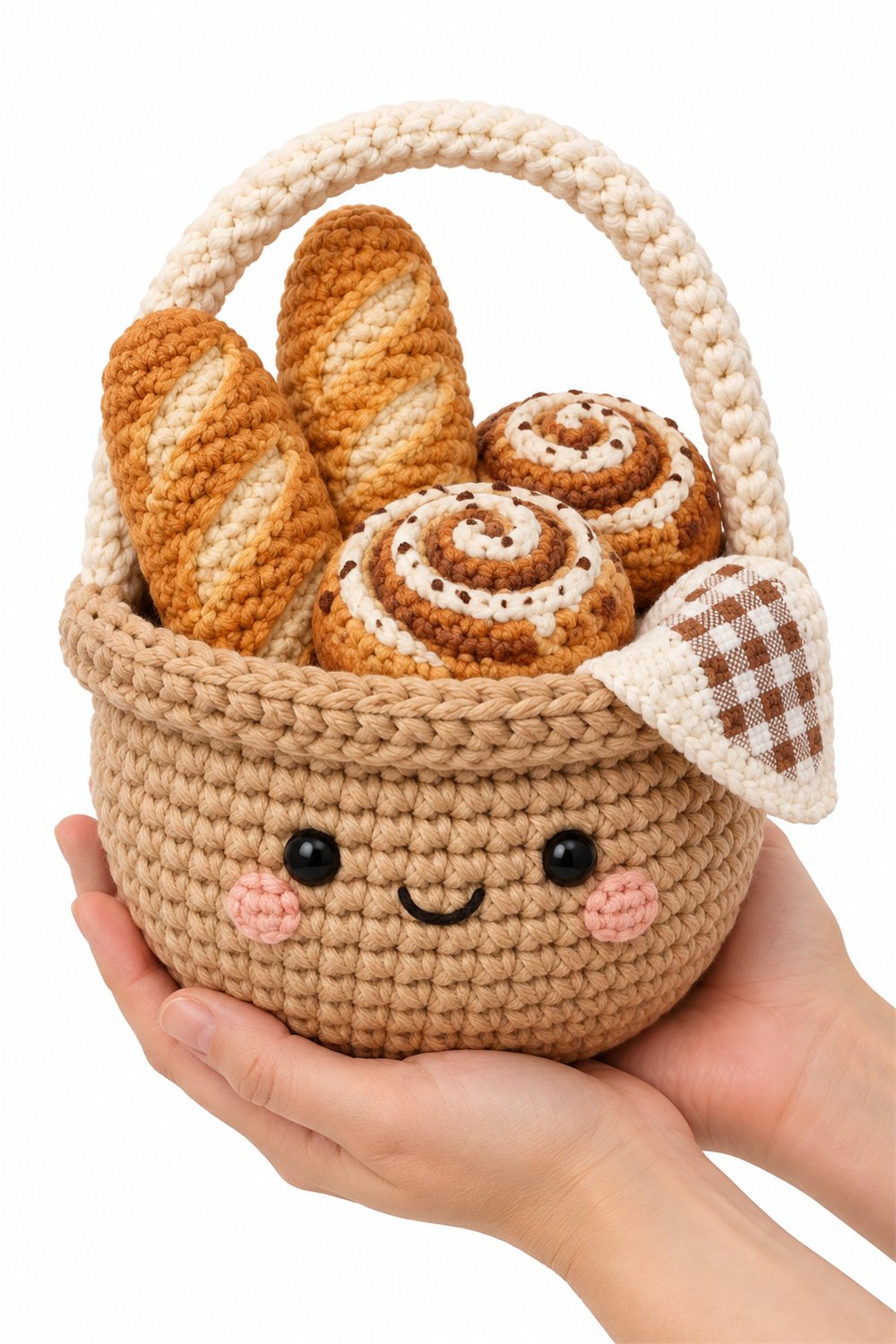 Amigurumi 746 Na Mao Cesta Paes - Step by Step