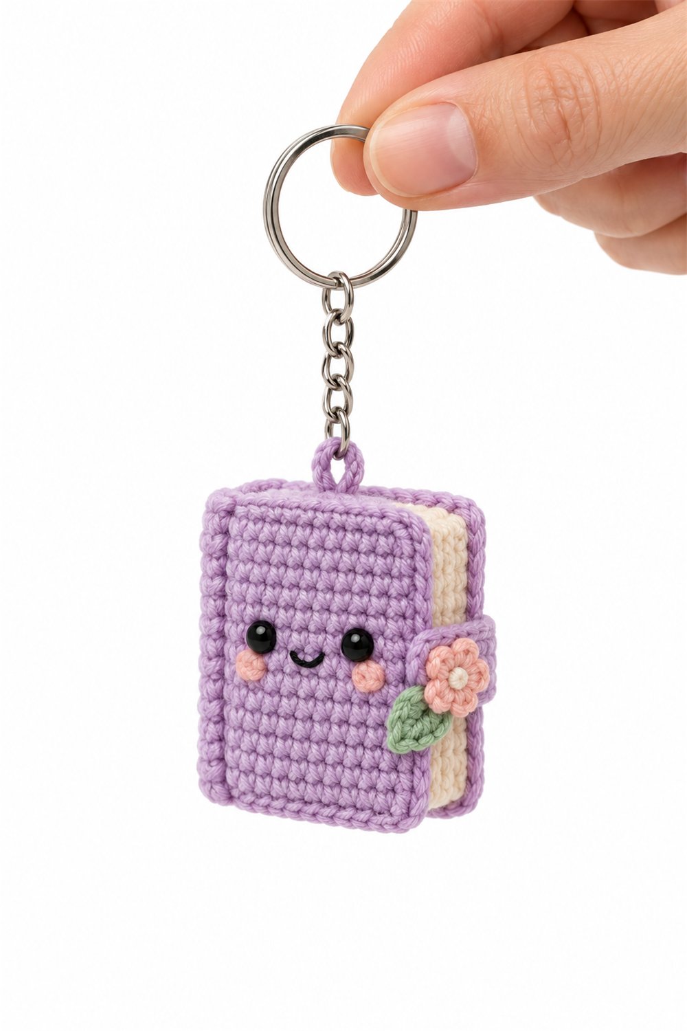 Crochet Amigurumi 749 Chaveiro Livro Floreado - Pattern