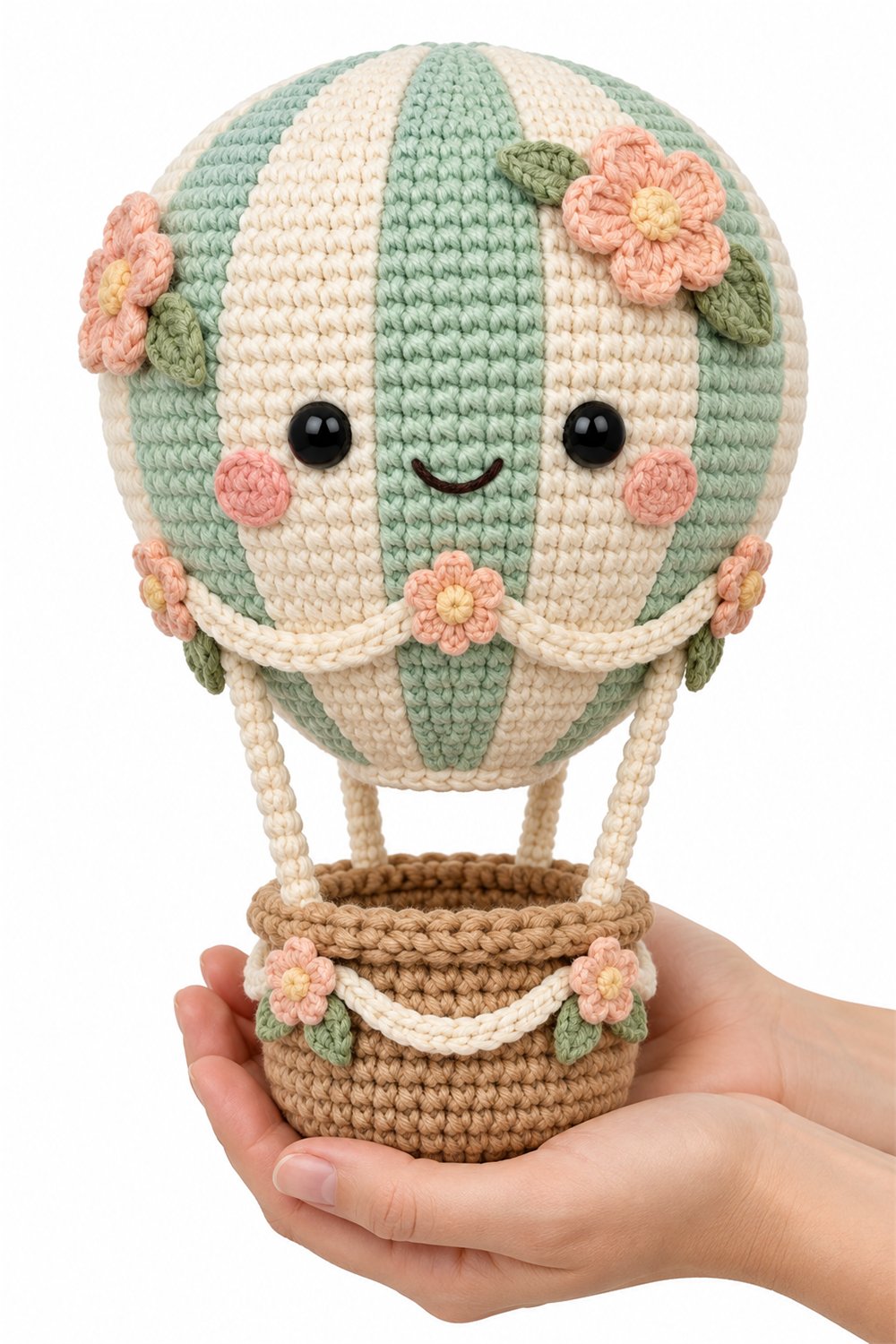 Amigurumi 750 Na Mao Balao Florido Crochet Guide