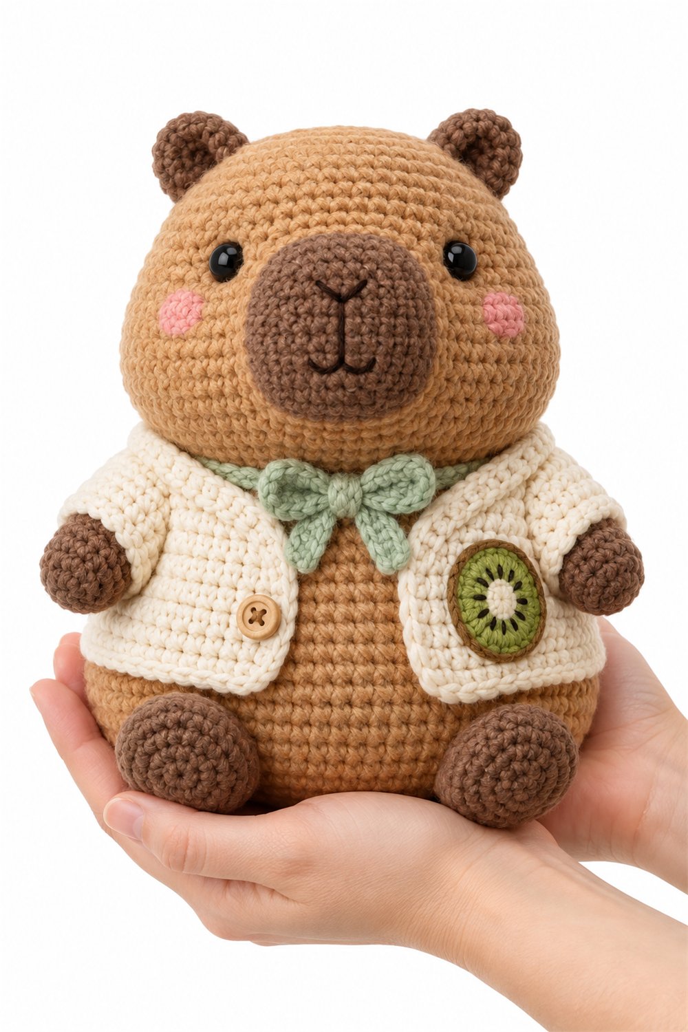 Amigurumi 752 Na Mao Capivara Kiwi - Crochet Pattern