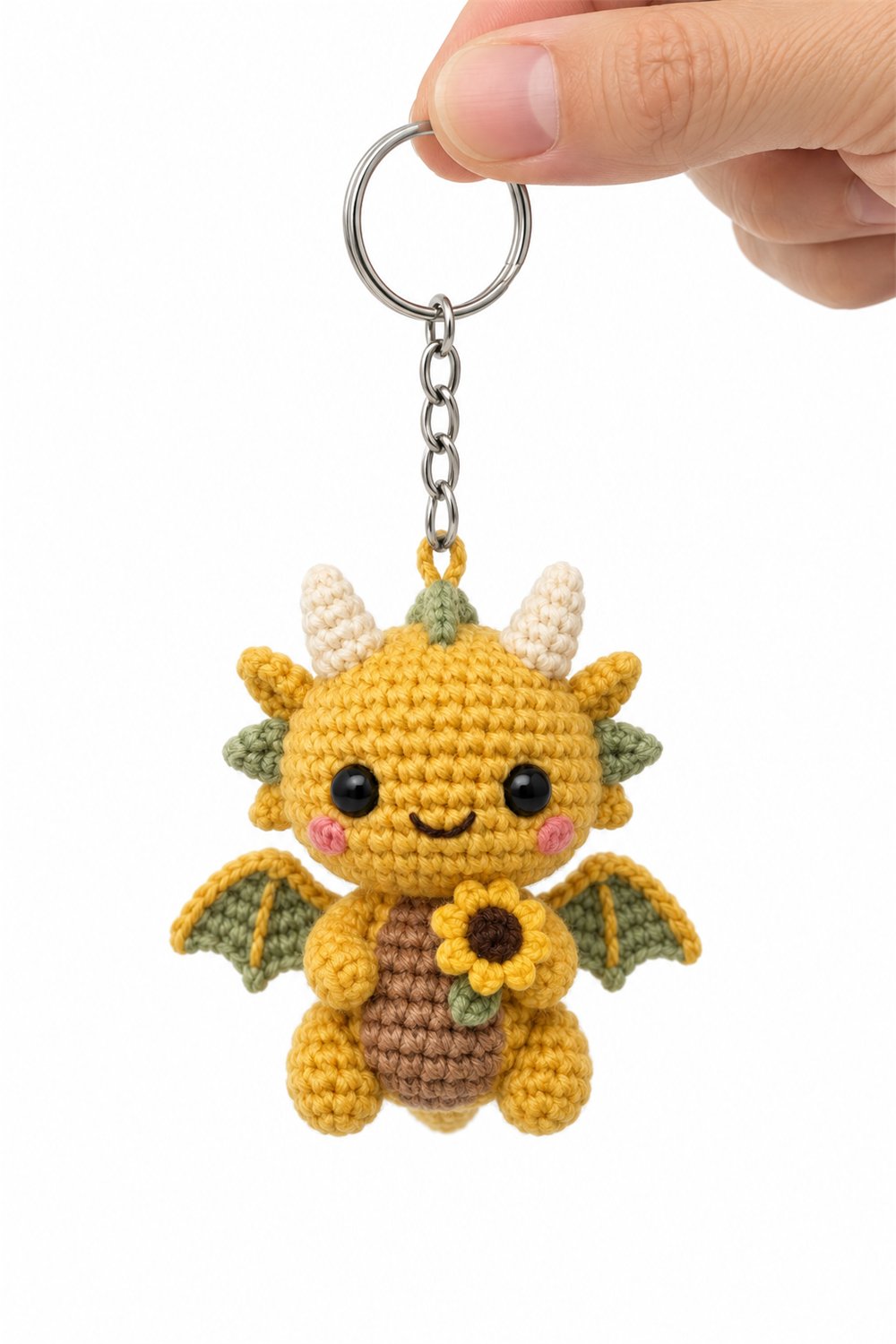 Amigurumi 777 Chaveiro Dragao Girassol - Easy Crochet