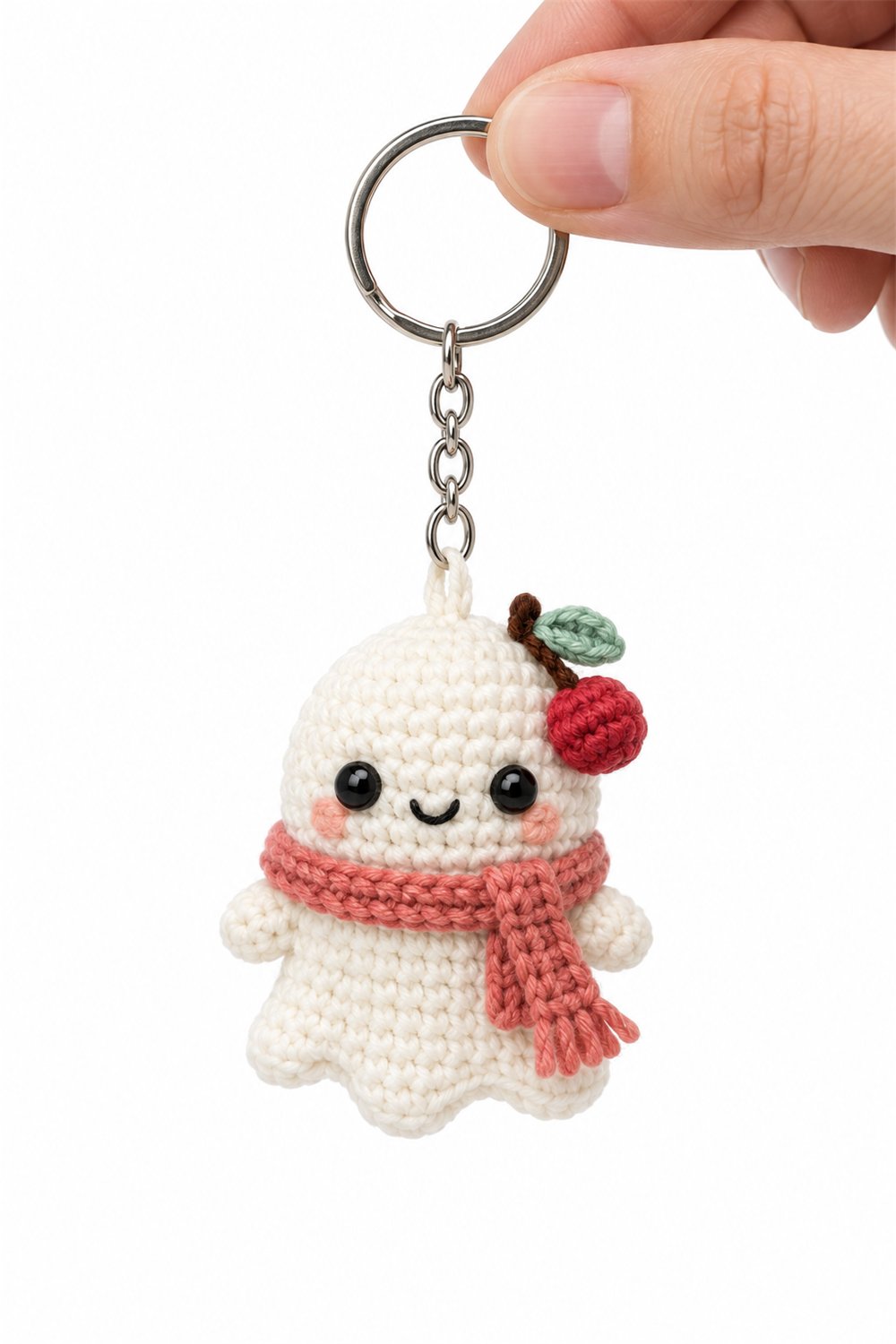 How to Crochet Amigurumi 781 Chaveiro Fantasma Cereja