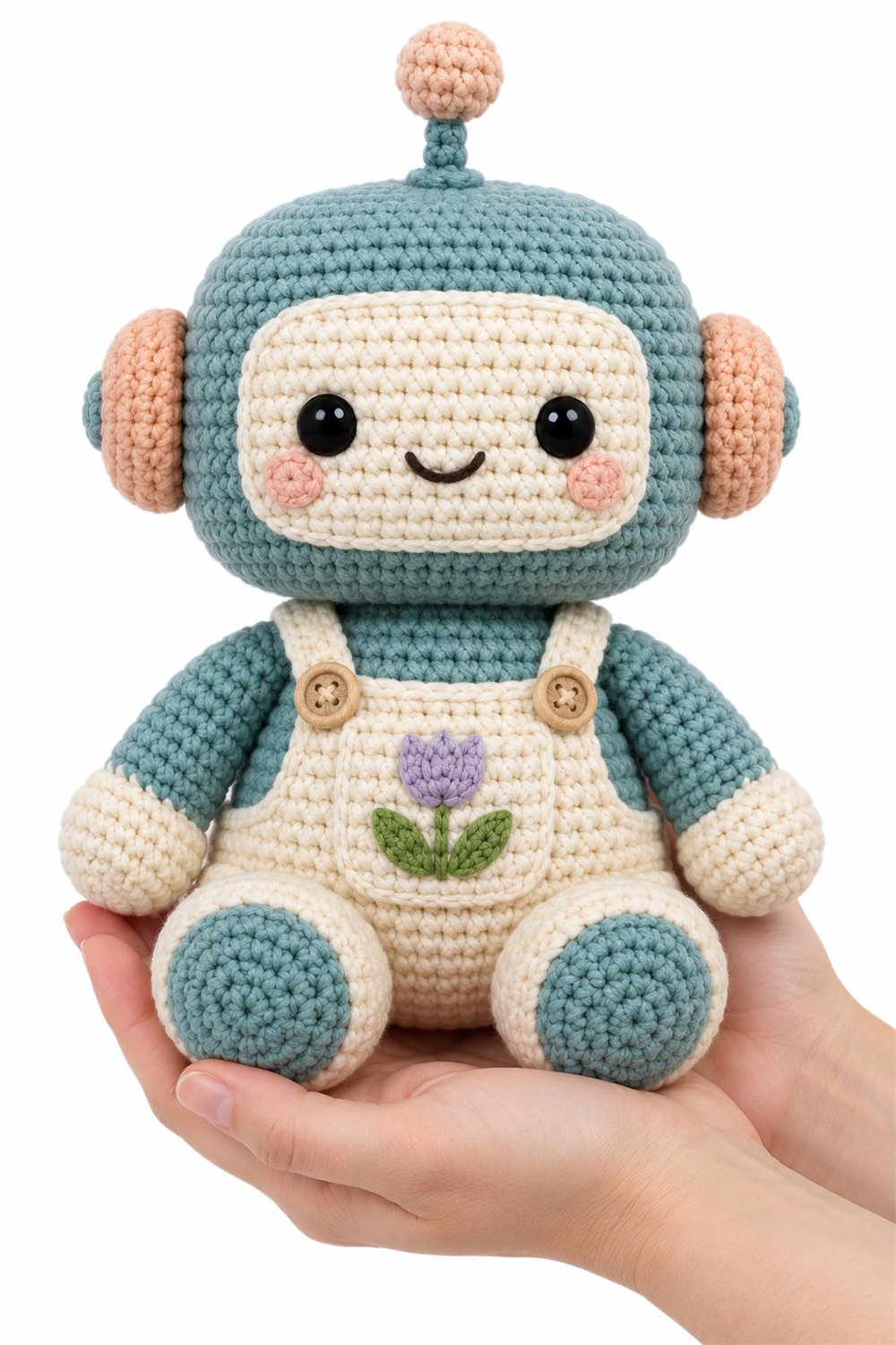Amigurumi 782 Na Mao Robo Jardineiro - Step by Step