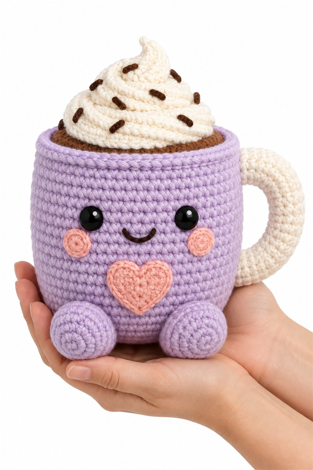 Crochet Amigurumi 794 Na Mao Caneca Lavanda - Pattern