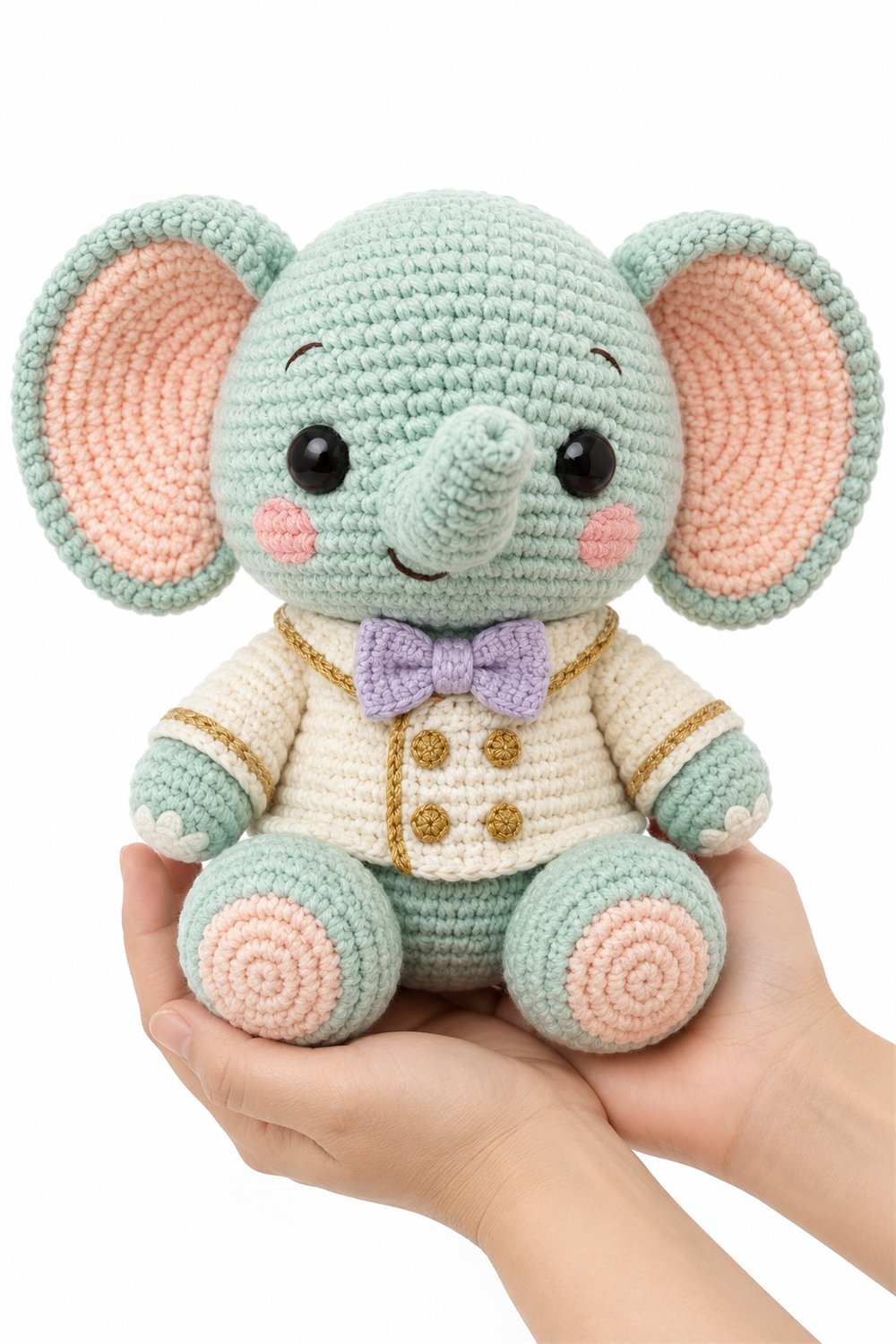 Amigurumi 808 Na Mao Elefante Pajem - Amigurumi Pattern
