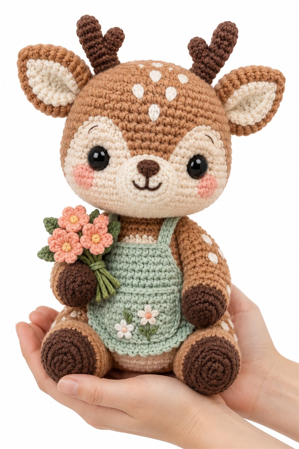 Amigurumi 822 Na Mao Cervo Florista - Easy Crochet