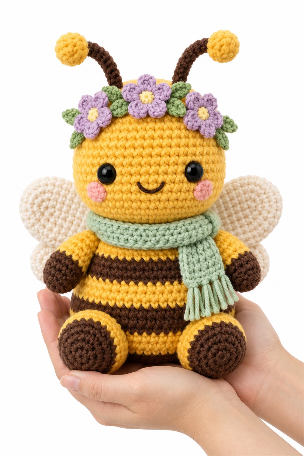 Amigurumi 824 Na Mao Abelha Lavanda - PDF Pattern