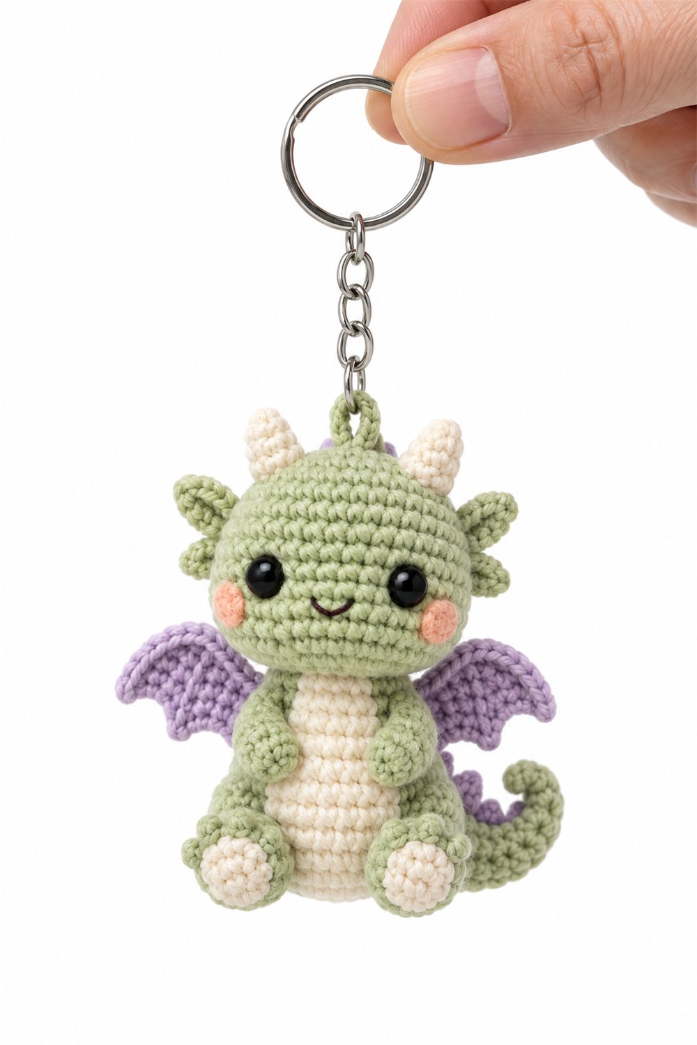 How to Crochet Amigurumi 827 Chaveiro Dragao Pistache