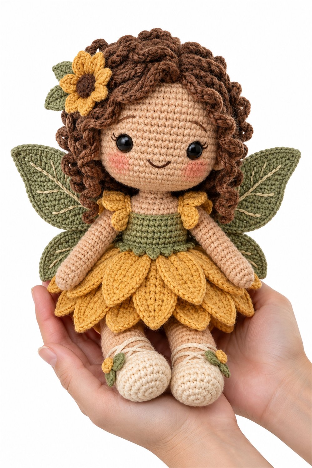 Amigurumi 828 Na Mao Fada Girassol - Step by Step