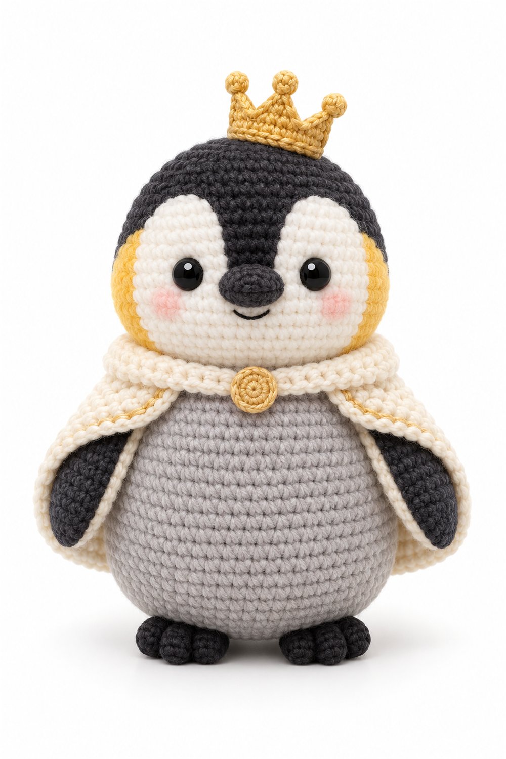 Crochet Amigurumi 83 Pinguim Imperador Rei - Pattern