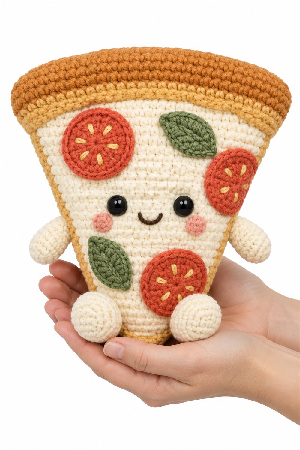 DIY Amigurumi 838 Na Mao Pizza Fofa - Crochet Tutorial