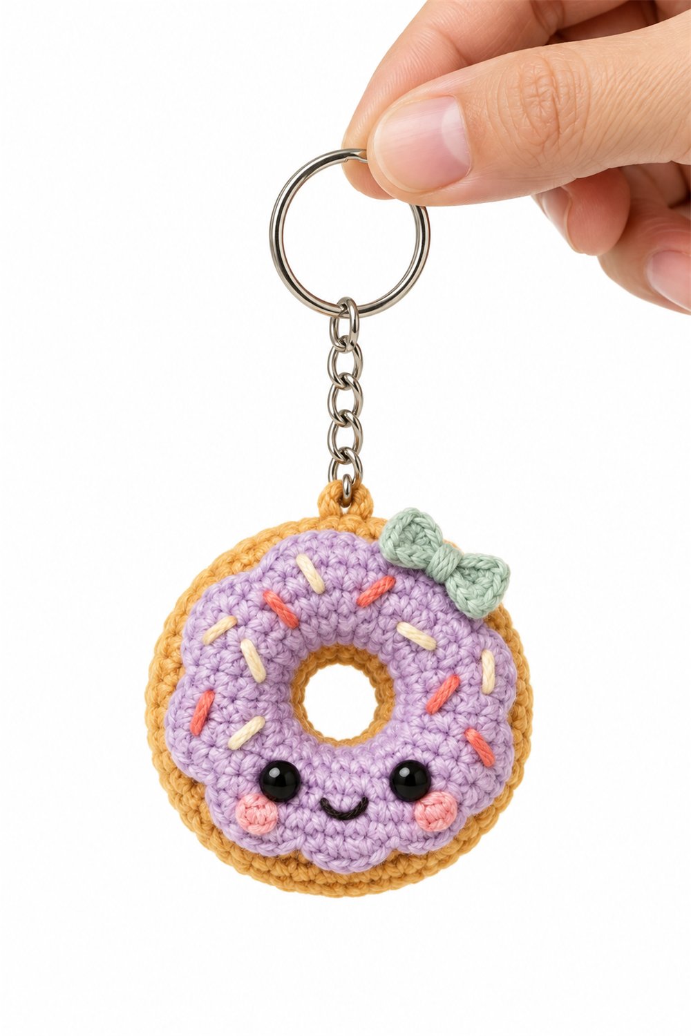 Amigurumi 839 Chaveiro Donut Lavanda - Handmade Pattern