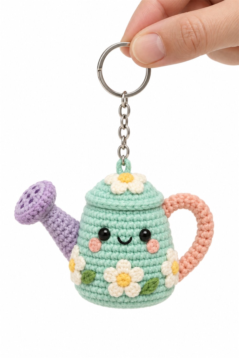 How to Crochet Amigurumi 845 Chaveiro Regador Florido