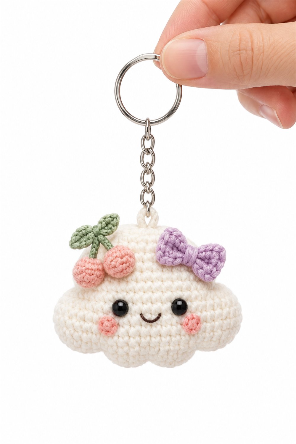 Crochet Amigurumi 849 Chaveiro Nuvem Cereja - Pattern