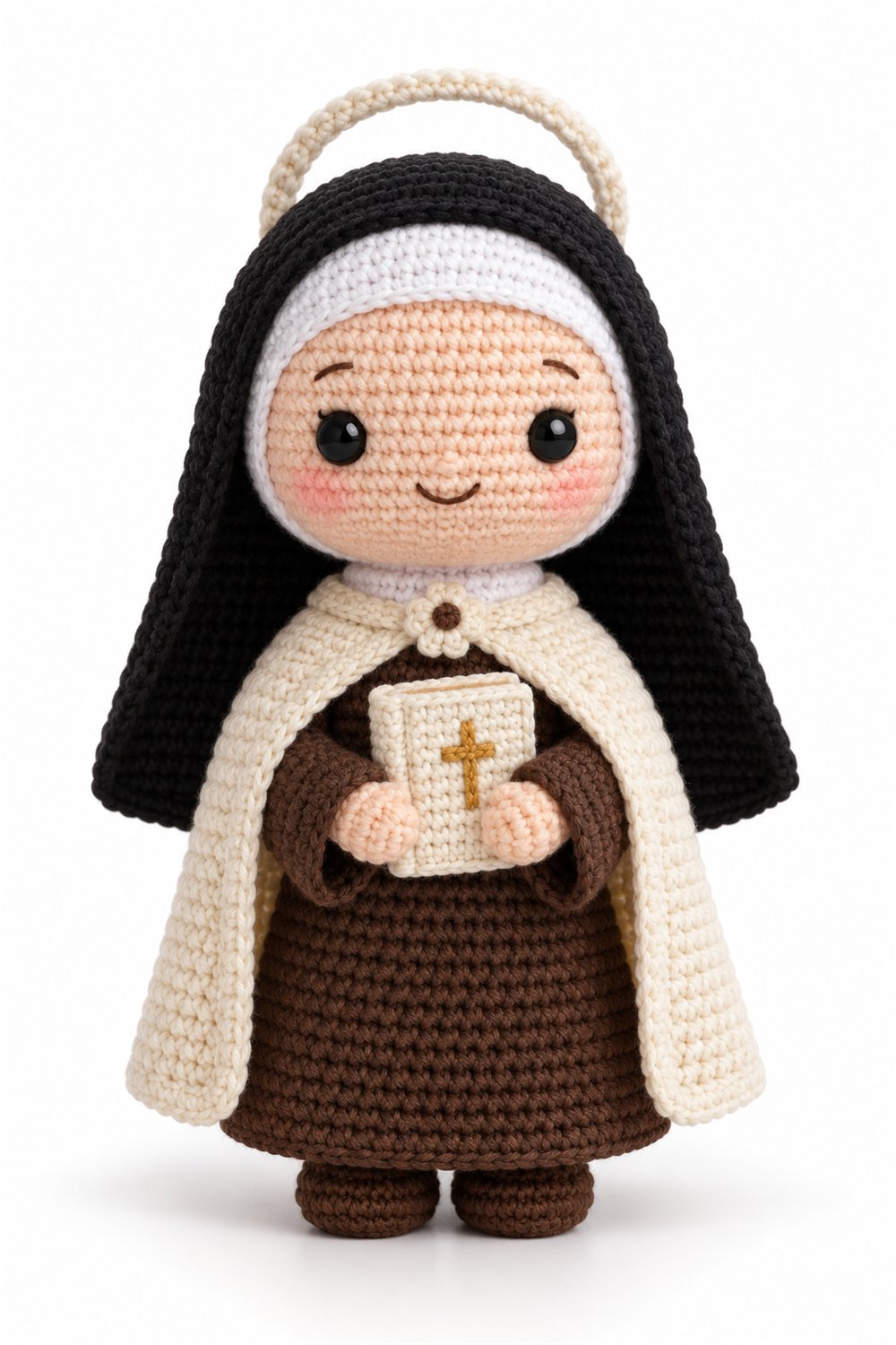 Amigurumi 852 Estilo Exemplos Freira Carmelita - Crochet Pattern