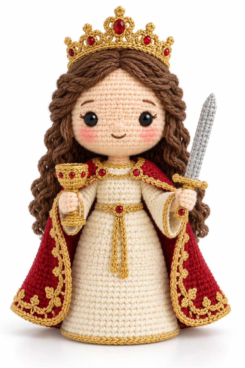 Amigurumi 853 Estilo Exemplos Santa Rainha Rubi - Amigurumi Pattern