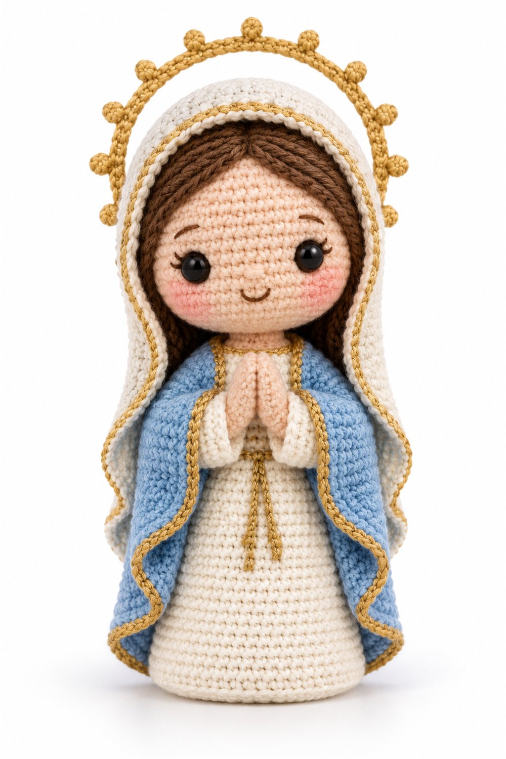 Amigurumi 855 Estilo Exemplos Maria Manto Azul - Step by Step