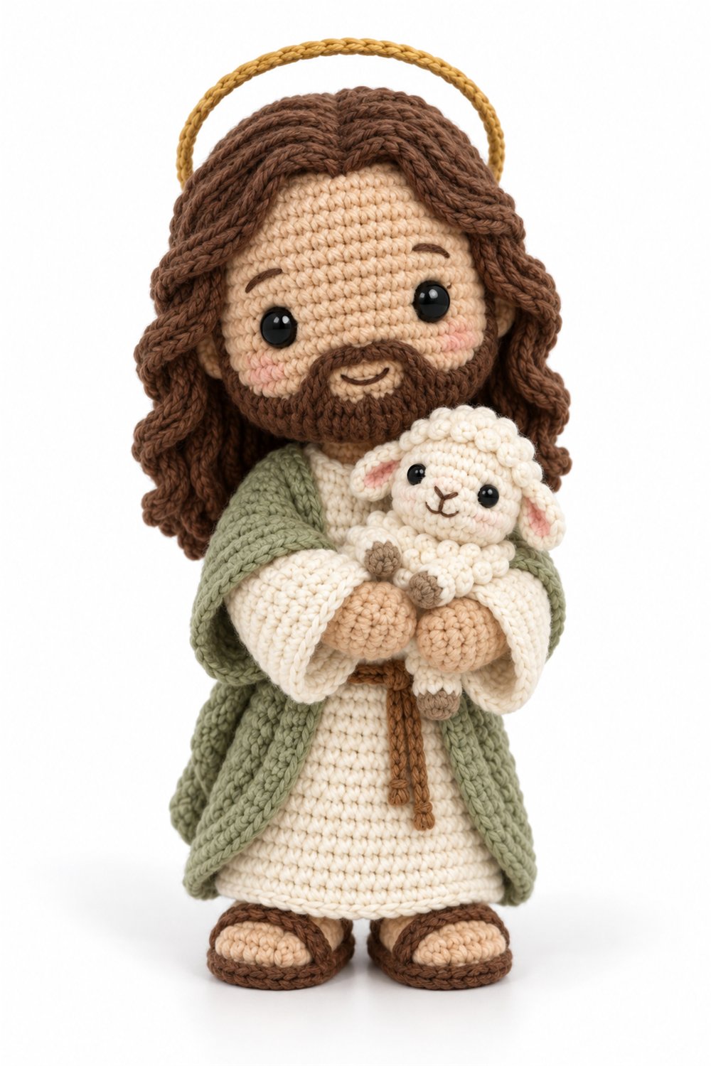 DIY Amigurumi 865 Estilo Exemplos Jesus Bom Pastor - Crochet Tutorial