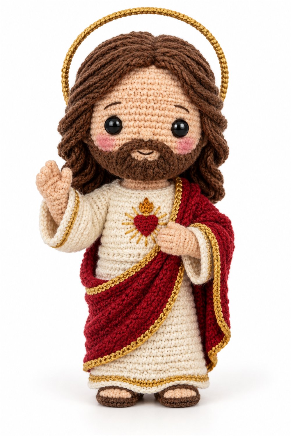Amigurumi 866 Estilo Exemplos Jesus Coracao - Handmade Pattern
