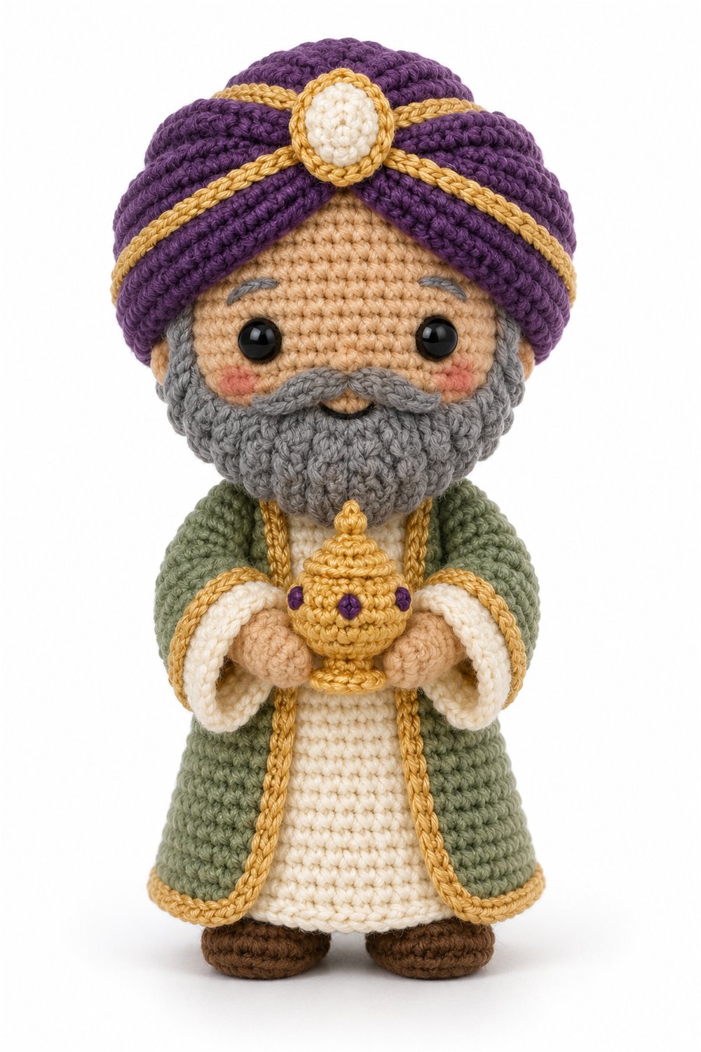 Amigurumi 877 Estilo Exemplos Rei Mago Incenso - Easy Crochet