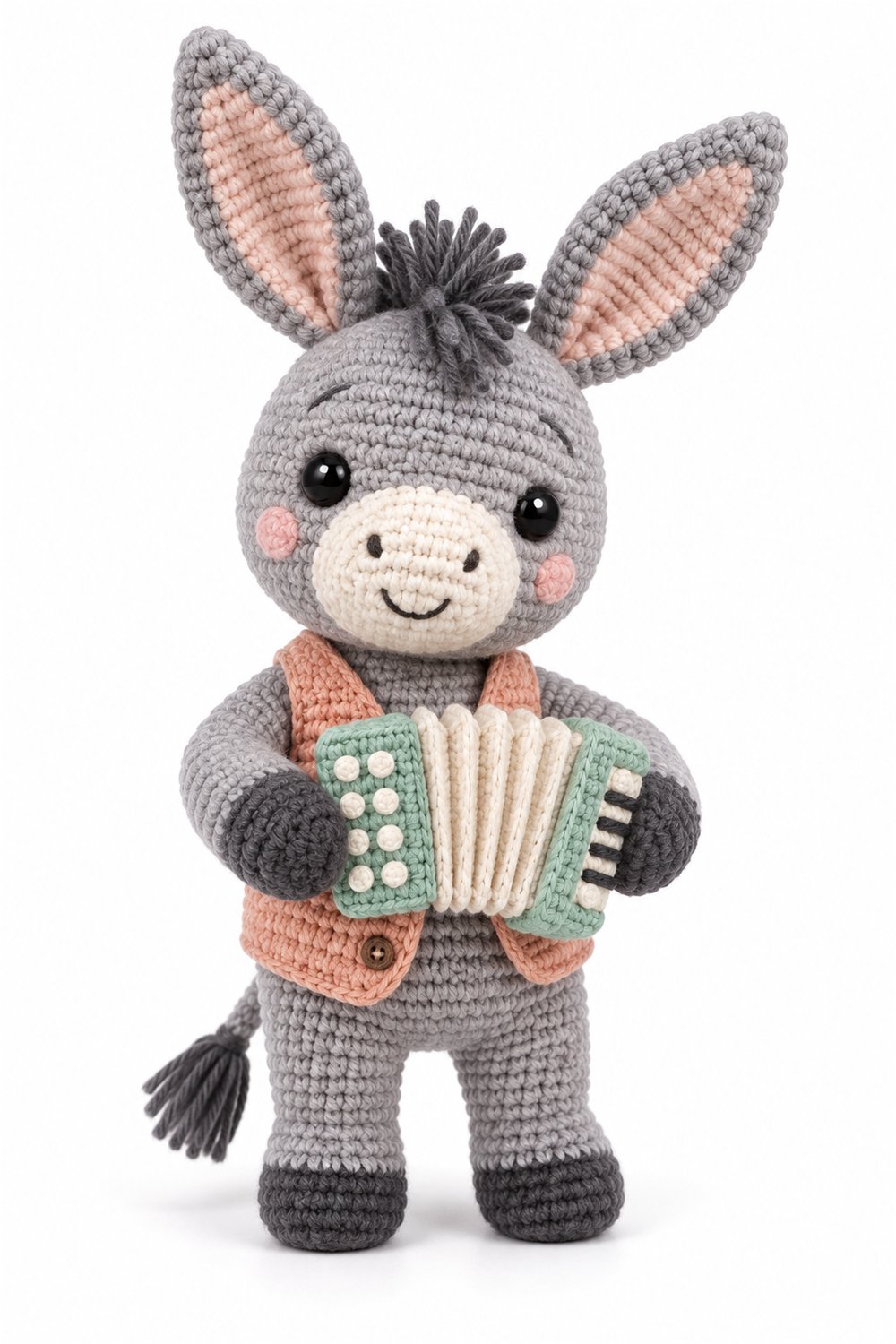 How to Crochet Amigurumi 89 Burro Musico
