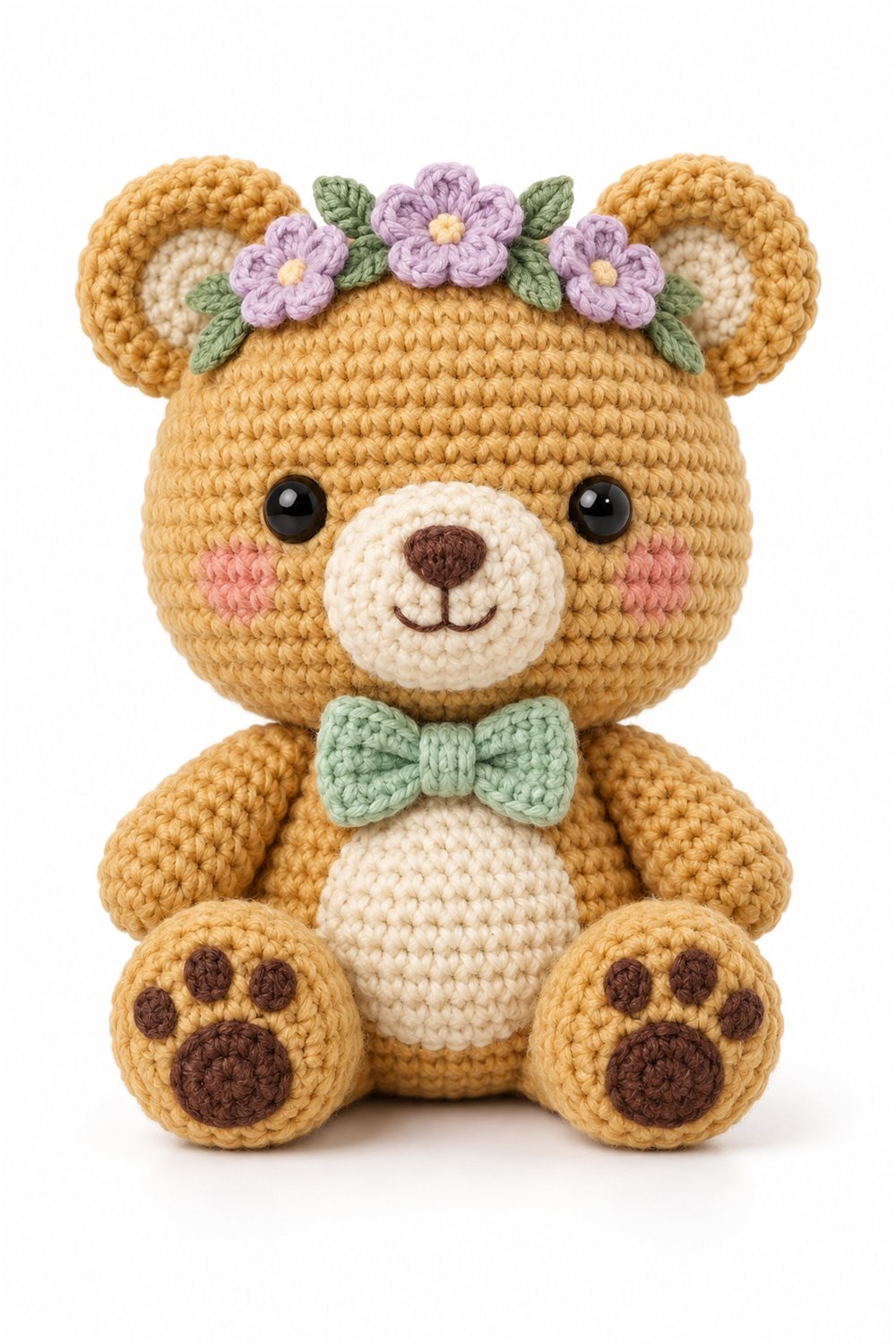 Amigurumi 891 Estilo Exemplos Urso Jardim - Step by Step