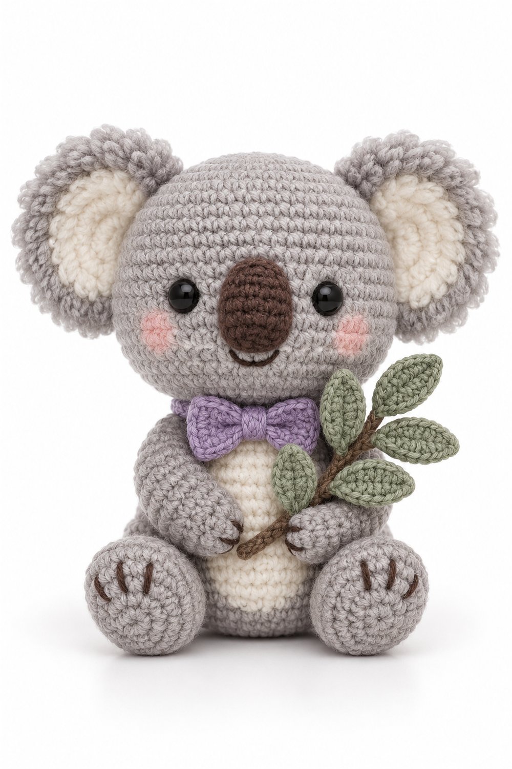 Amigurumi 900 Estilo Exemplos Coala Raminho - Step by Step