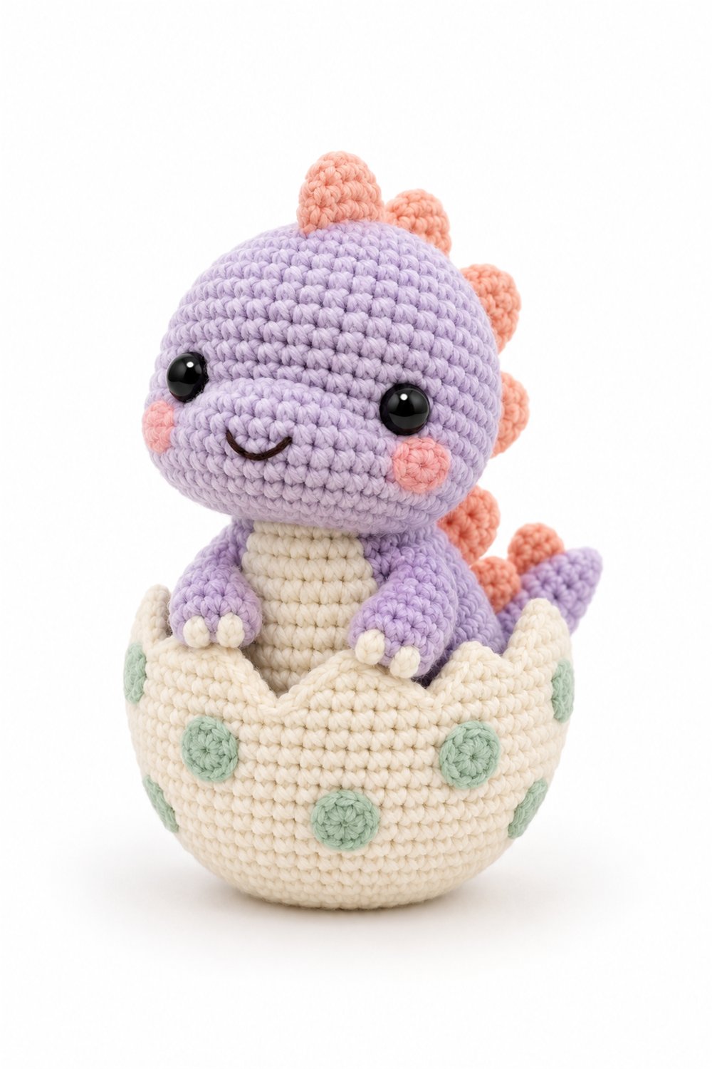 How to Crochet Amigurumi 918 Estilo Exemplos Dinossauro Lavanda Ovo