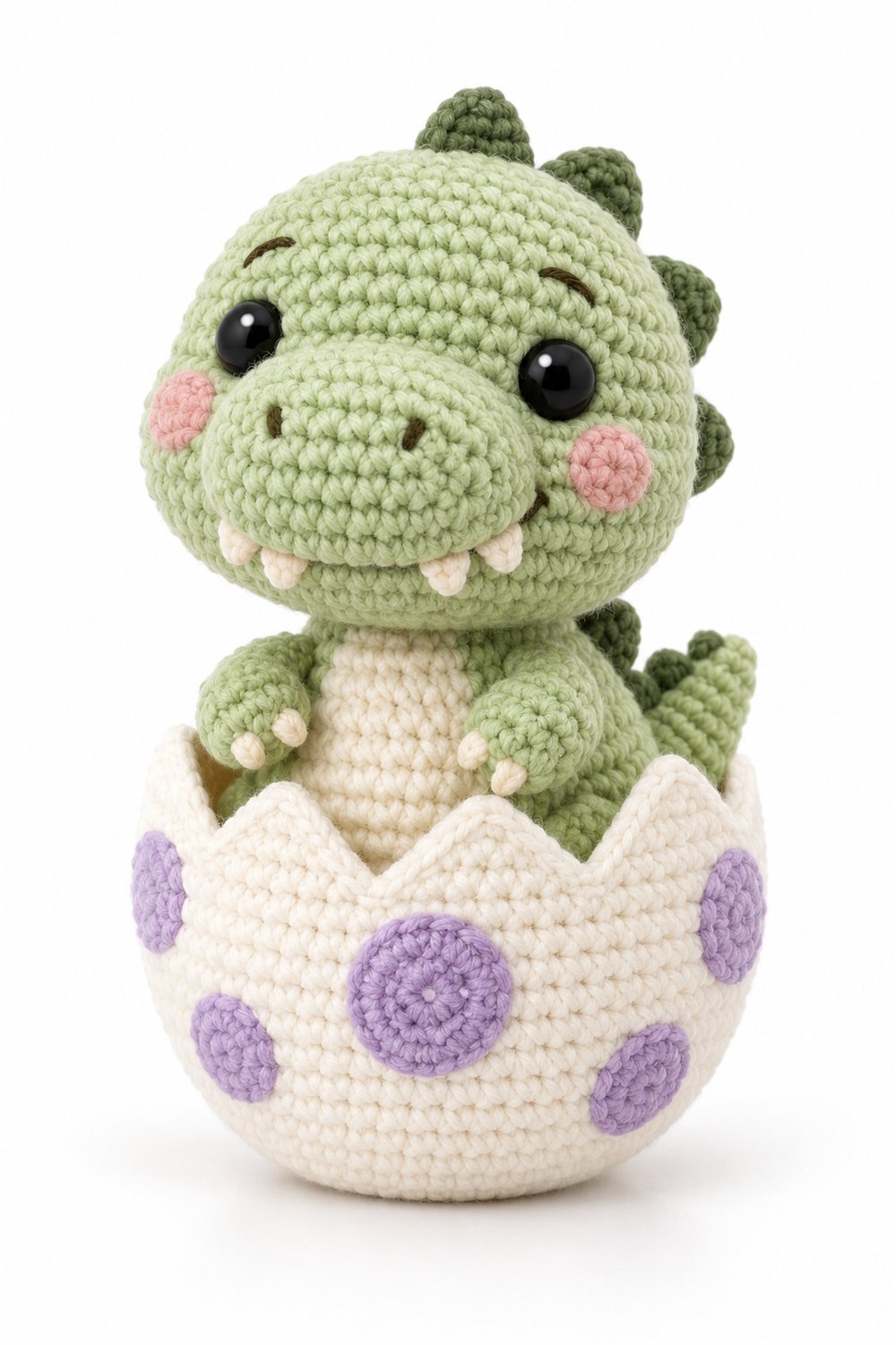 Amigurumi 926 Estilo Exemplos Tiranossauro Pistache Ovo - Amigurumi Pattern