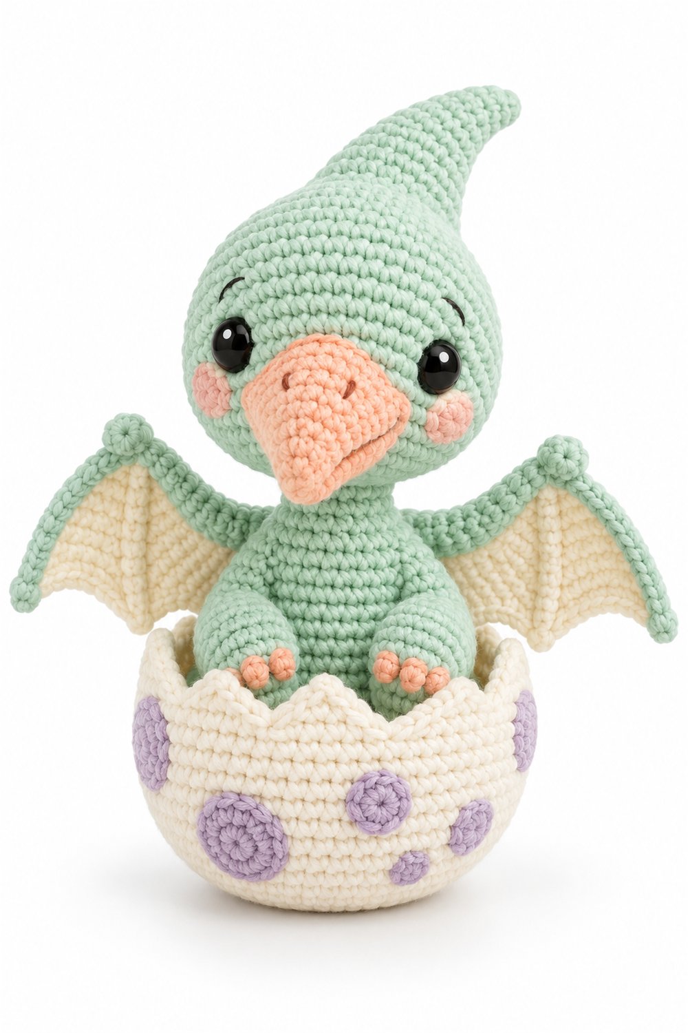 DIY Amigurumi 929 Estilo Exemplos Pterossauro Menta Ovo - Crochet Tutorial